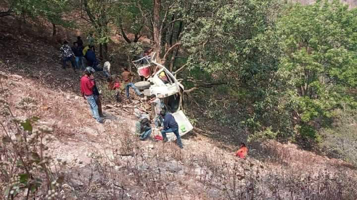 प्युठानमा जिप दुर्घटना : मृतकको संख्या पाँच पुग्यो